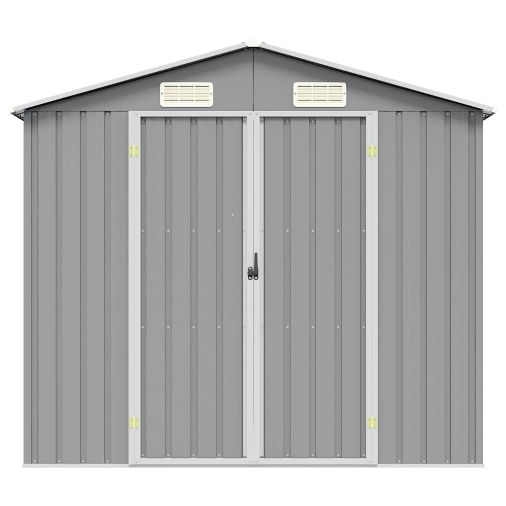 Vrtna kućica 205x129x183 cm pocinčani čelik - siva, 1 - number 4.