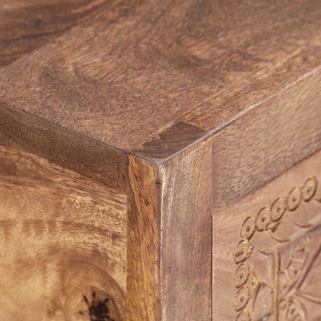 Konsolbord 90 x 30 x 75 cm massivt mangotræ - number 5.