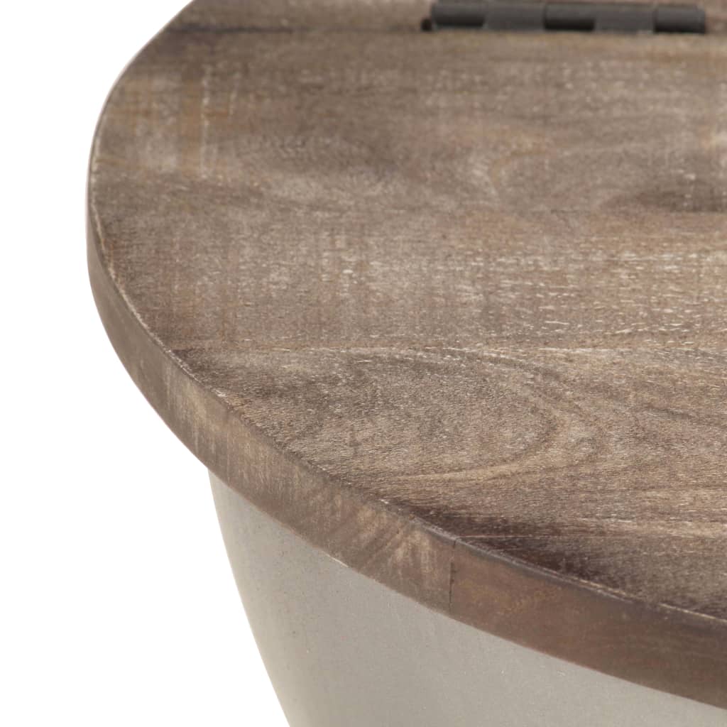 Zestaw stolików kawowych w kształcie miski, dwie części, lite drewno mango - number 6.