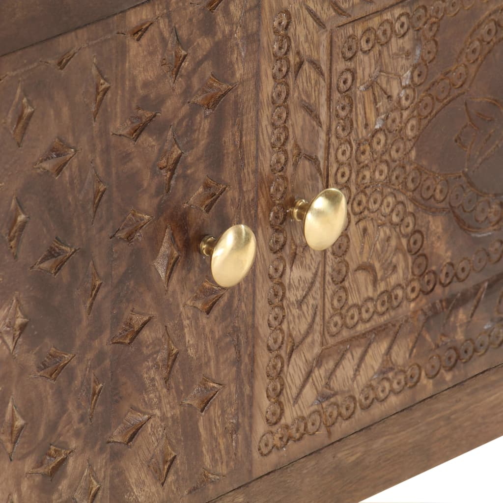 Tv-skab 138x30x46 cm massivt mangotræ - number 5.