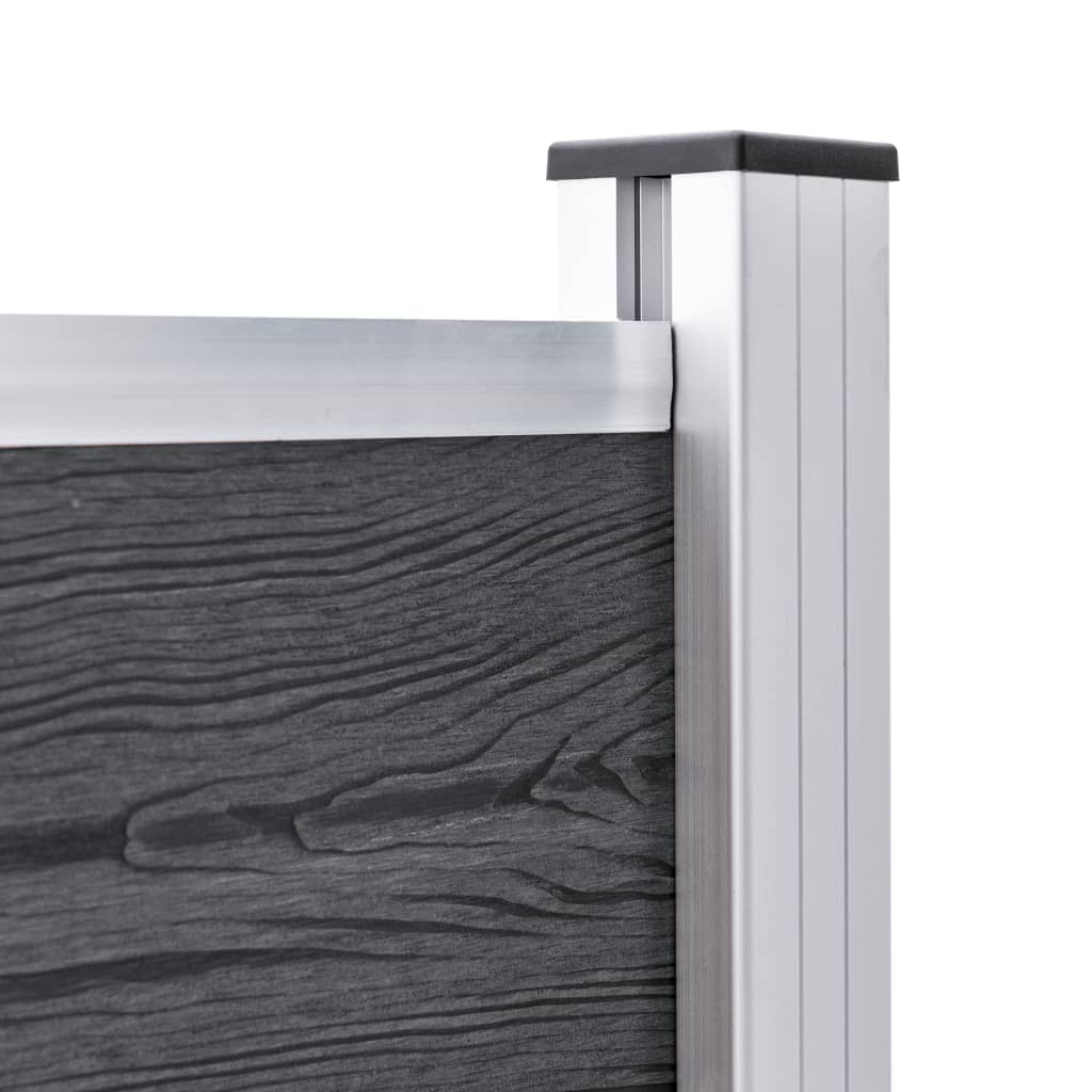 Staketstolpar 2 st. 185 cm aluminium - number 5.