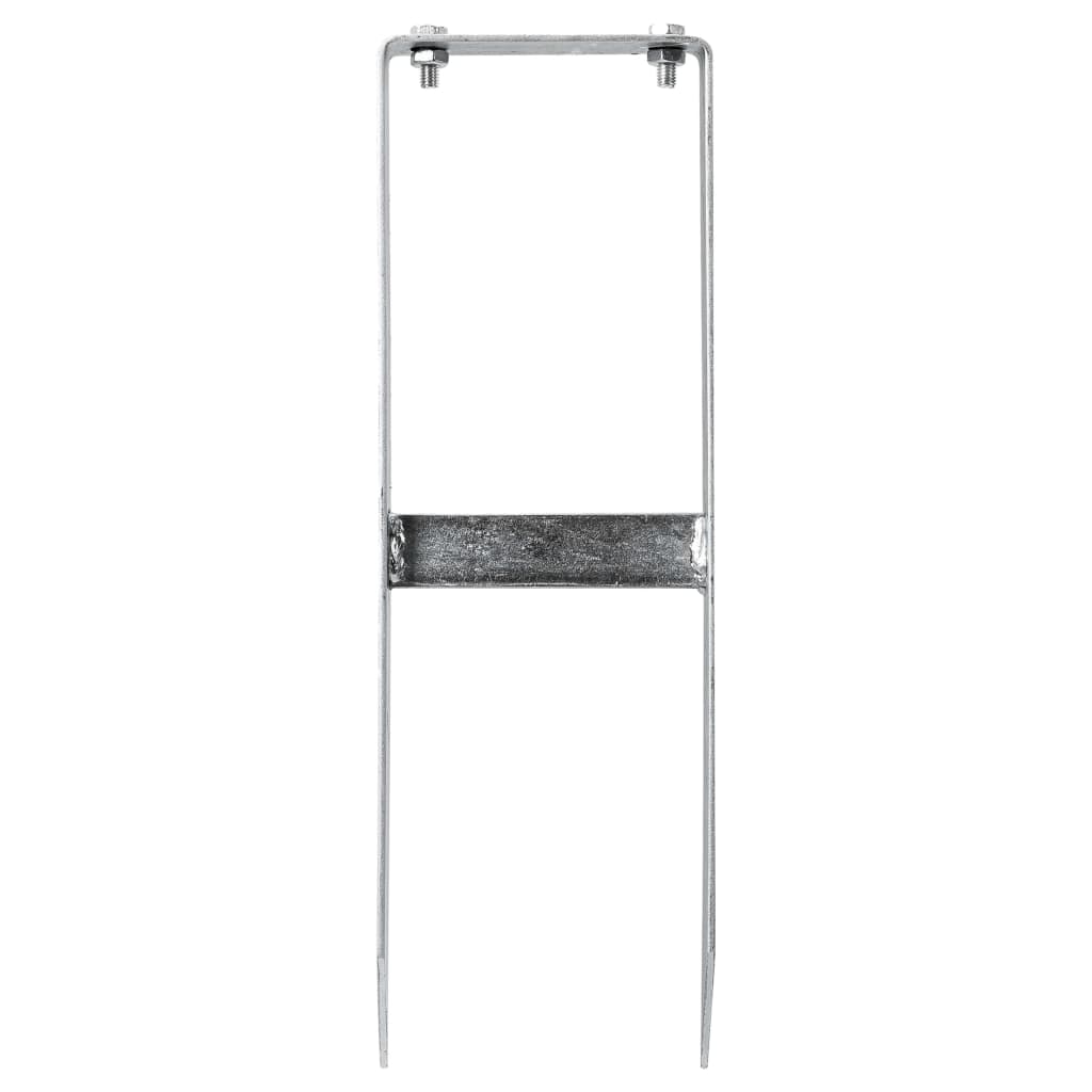 Piquet de terre pour clôture wpc 2 pcs. 40 cm acier - number 3.