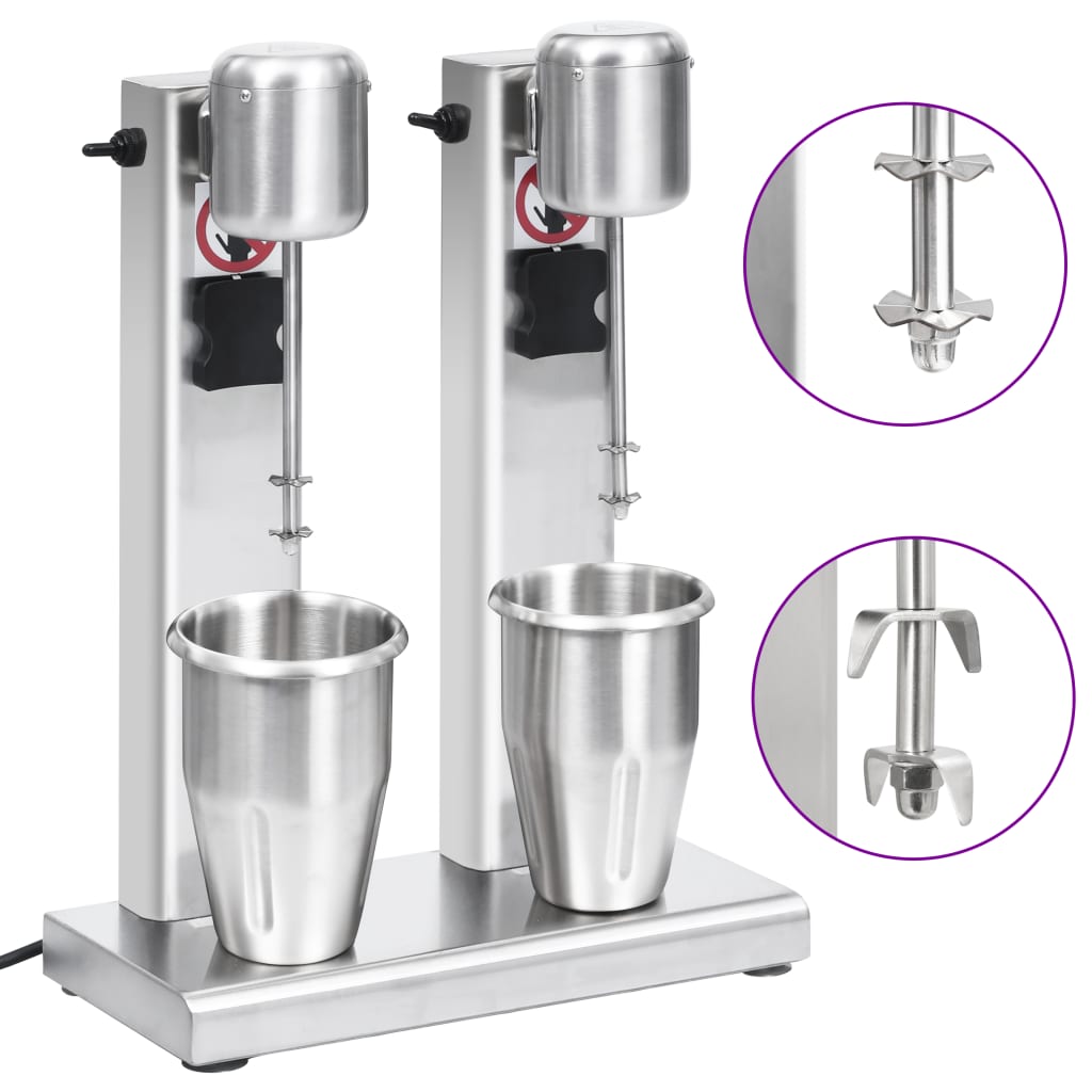 Milkshake machine with 2 cups 2 l stainless steel - number 1.