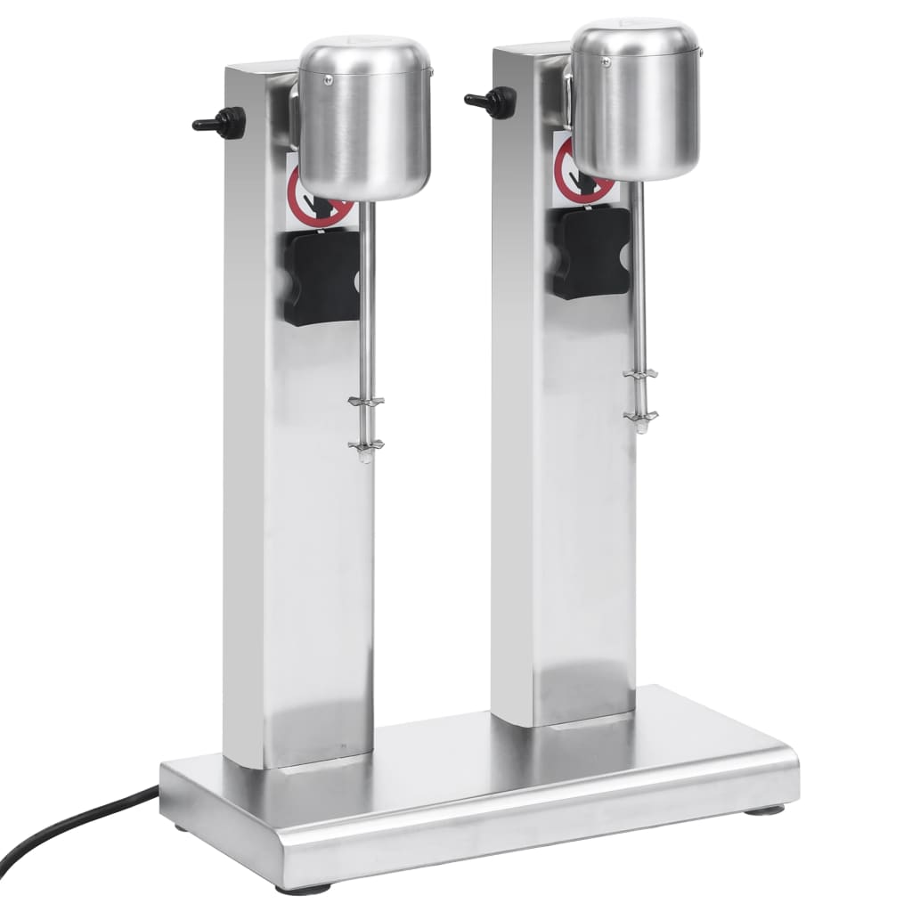 Milkshakemaskine med 2 kopper 2 l rustfrit stål - number 6.