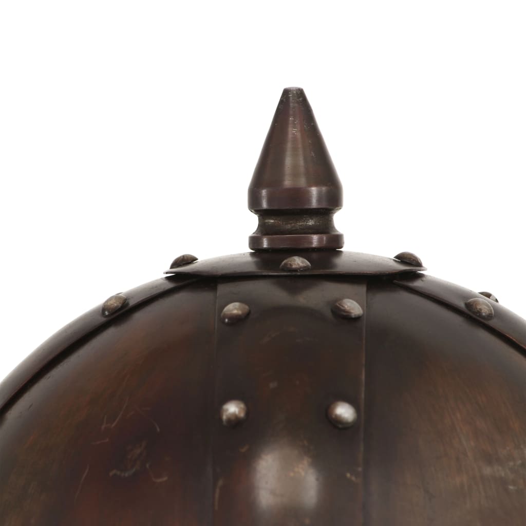 Vikinška kaciga za igranje uloga starinski čelik bakrene boje - number 6.