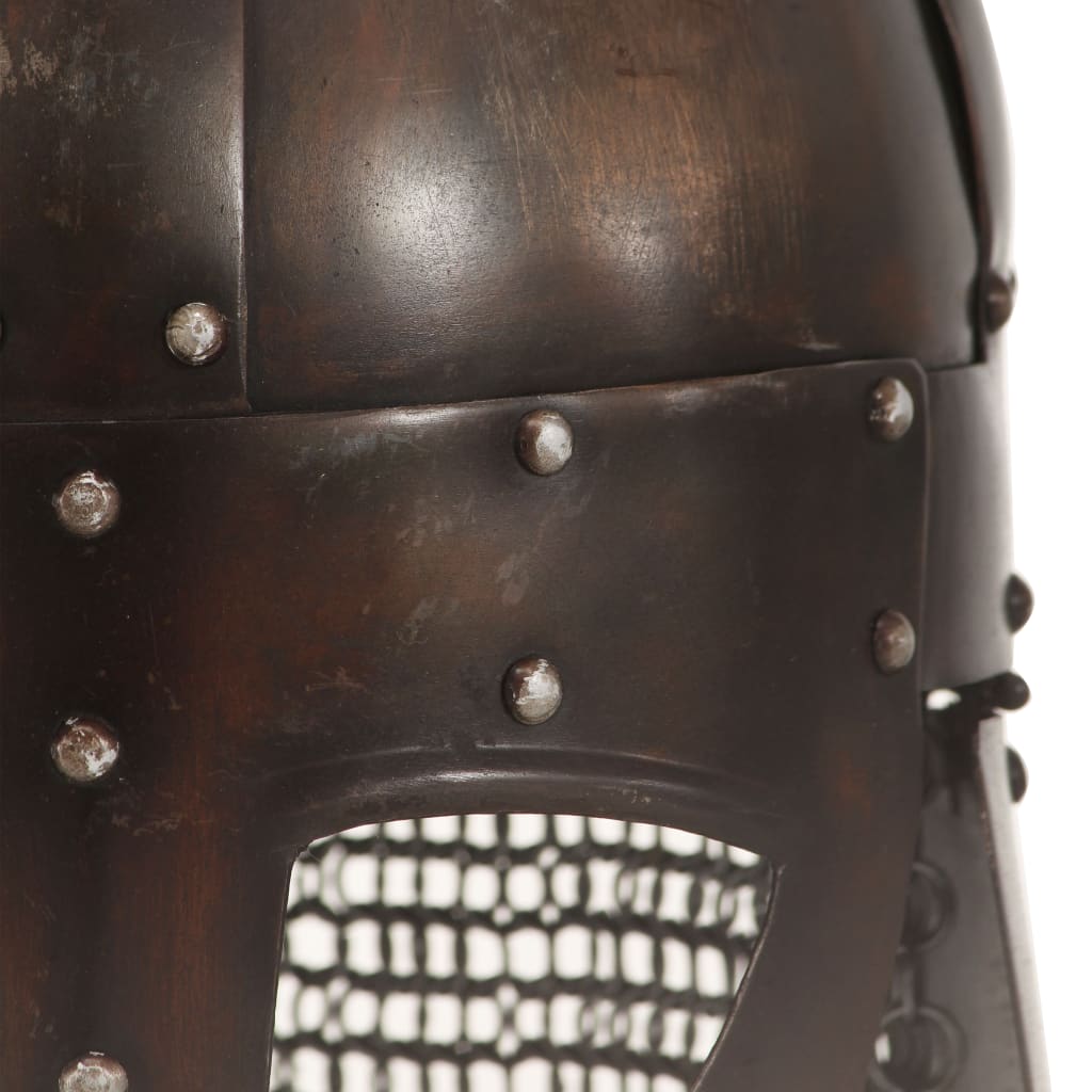 Vikinška kaciga za igranje uloga starinski čelik bakrene boje - number 5.