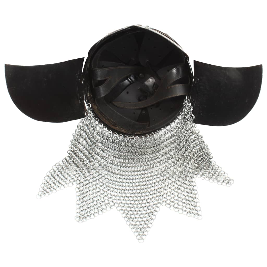 Vikinška kaciga za igranje uloga starinski čelik bakrene boje - number 7.