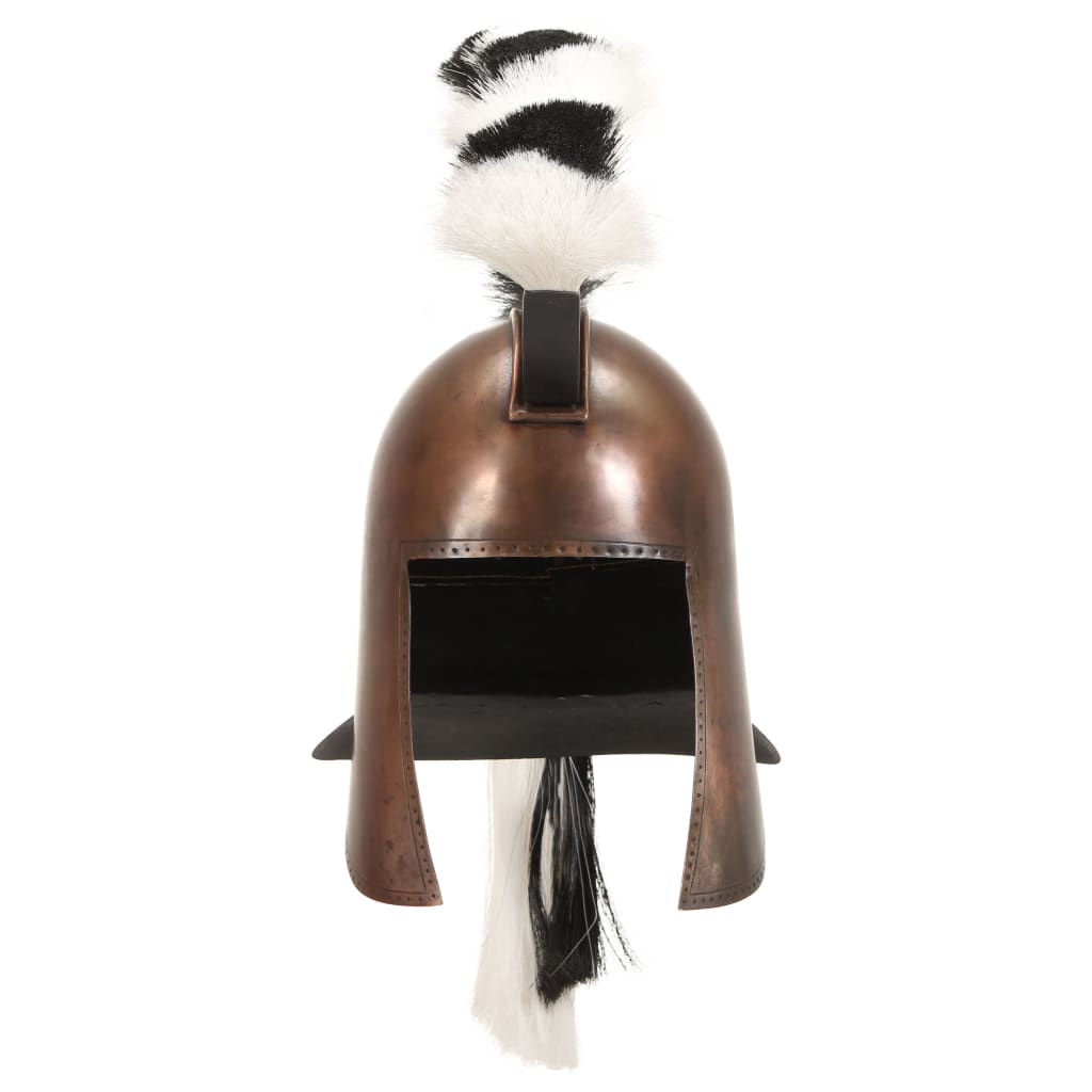 Grčka ratna kaciga za igranje uloga starinski čelik bakrene boje - number 2.