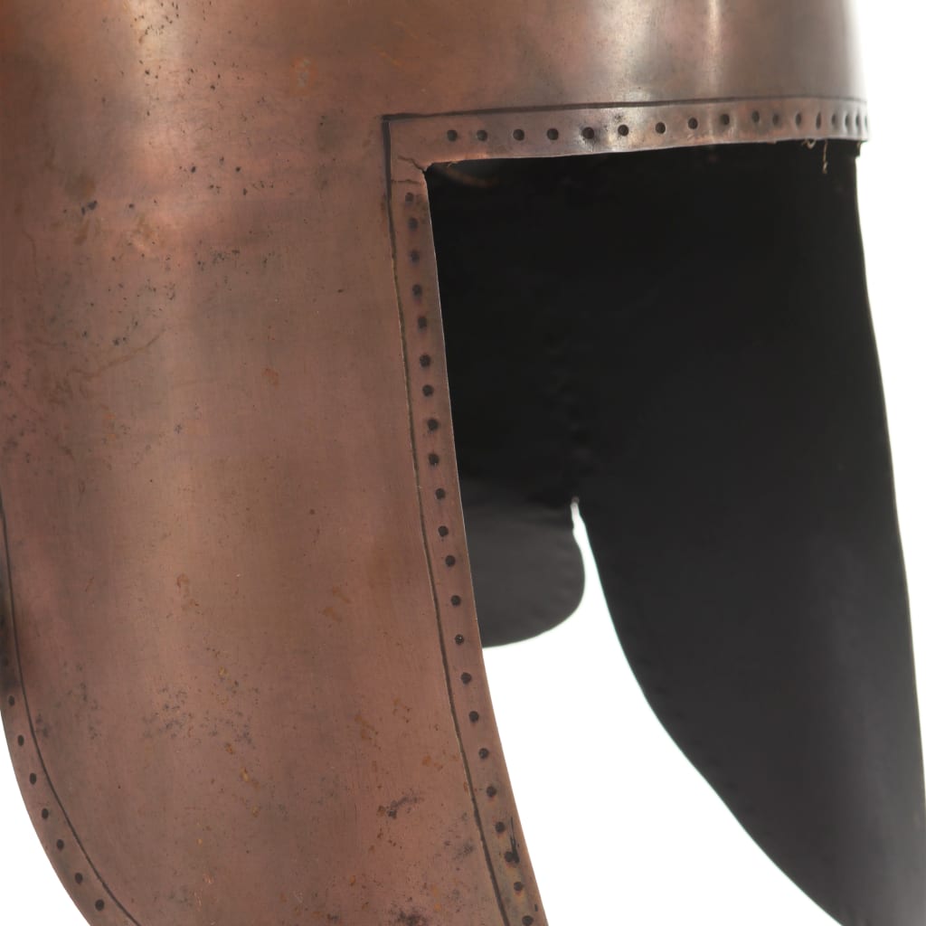 Grčka ratna kaciga za igranje uloga starinski čelik bakrene boje - number 6.