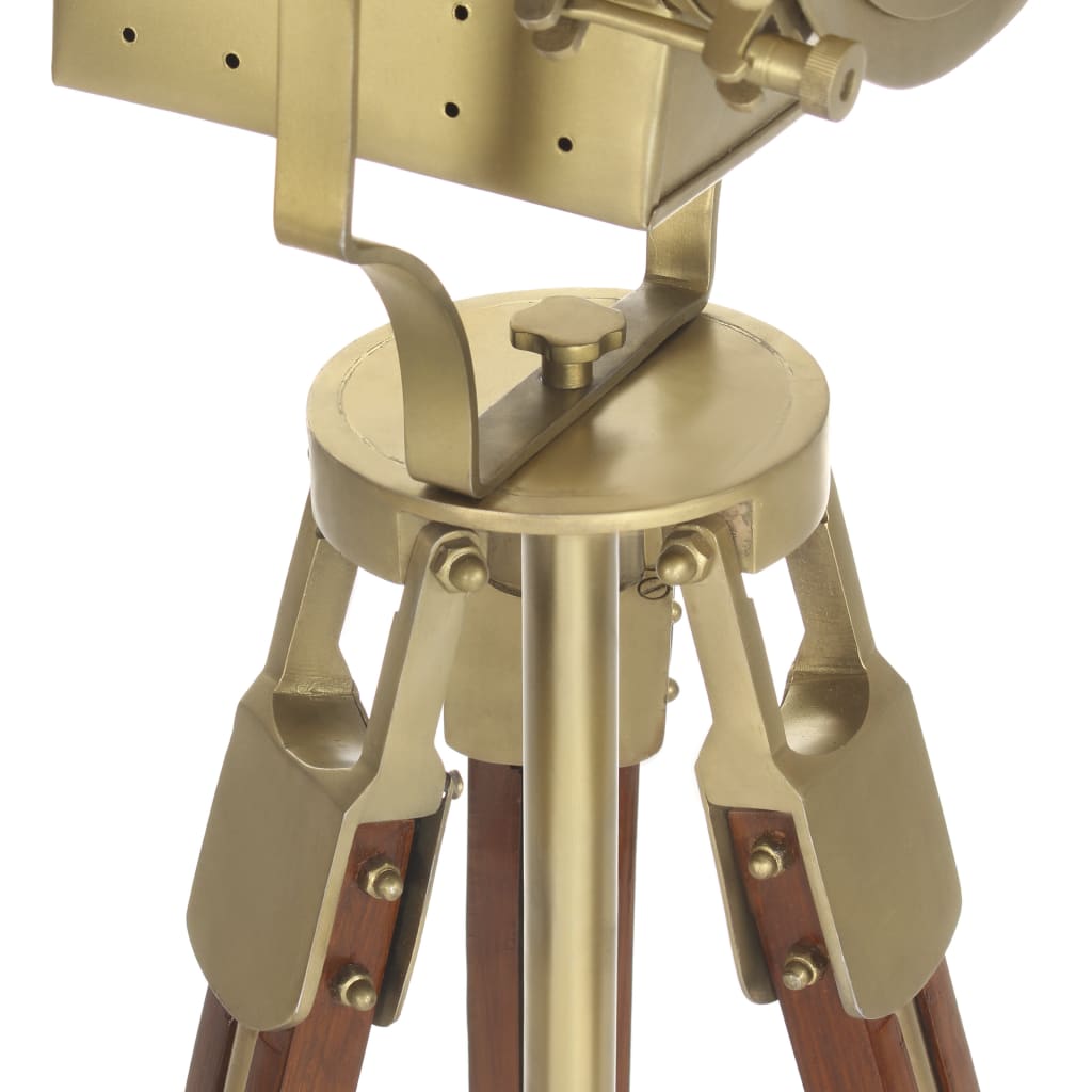 Gulvlampe med trefod 193 cm massivt mangotræ - number 10.