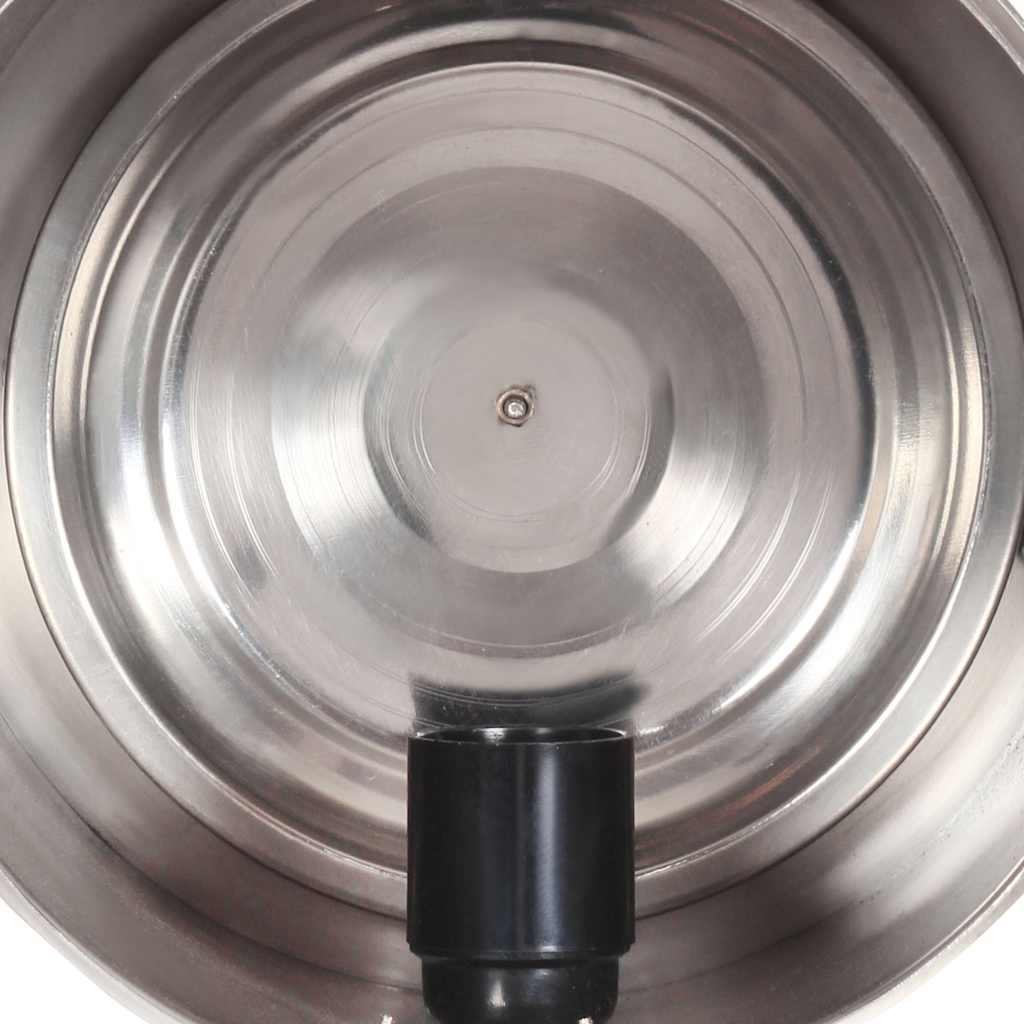 Lampadaire avec trépied 180 cm bois de manguier massif - bois de manguier massif acier, 23 x 33 cm (diam. xp) - number 7.