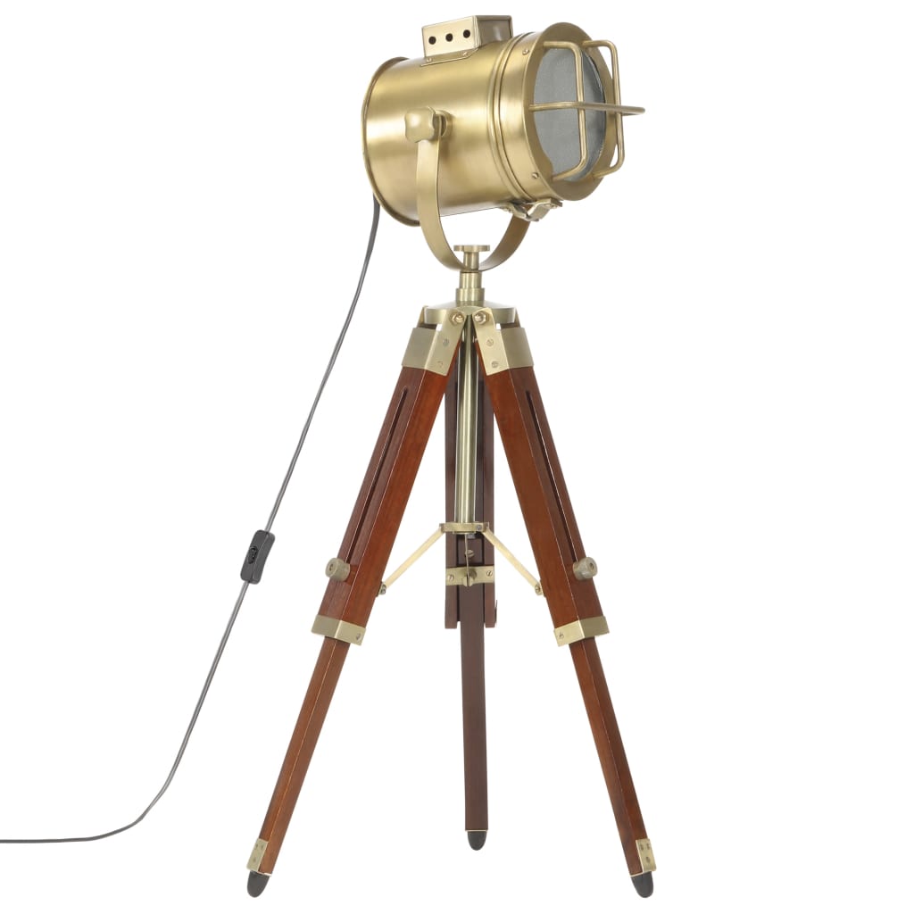 Gulvlampe med trefod 69 cm massivt mangotræ - number 2.