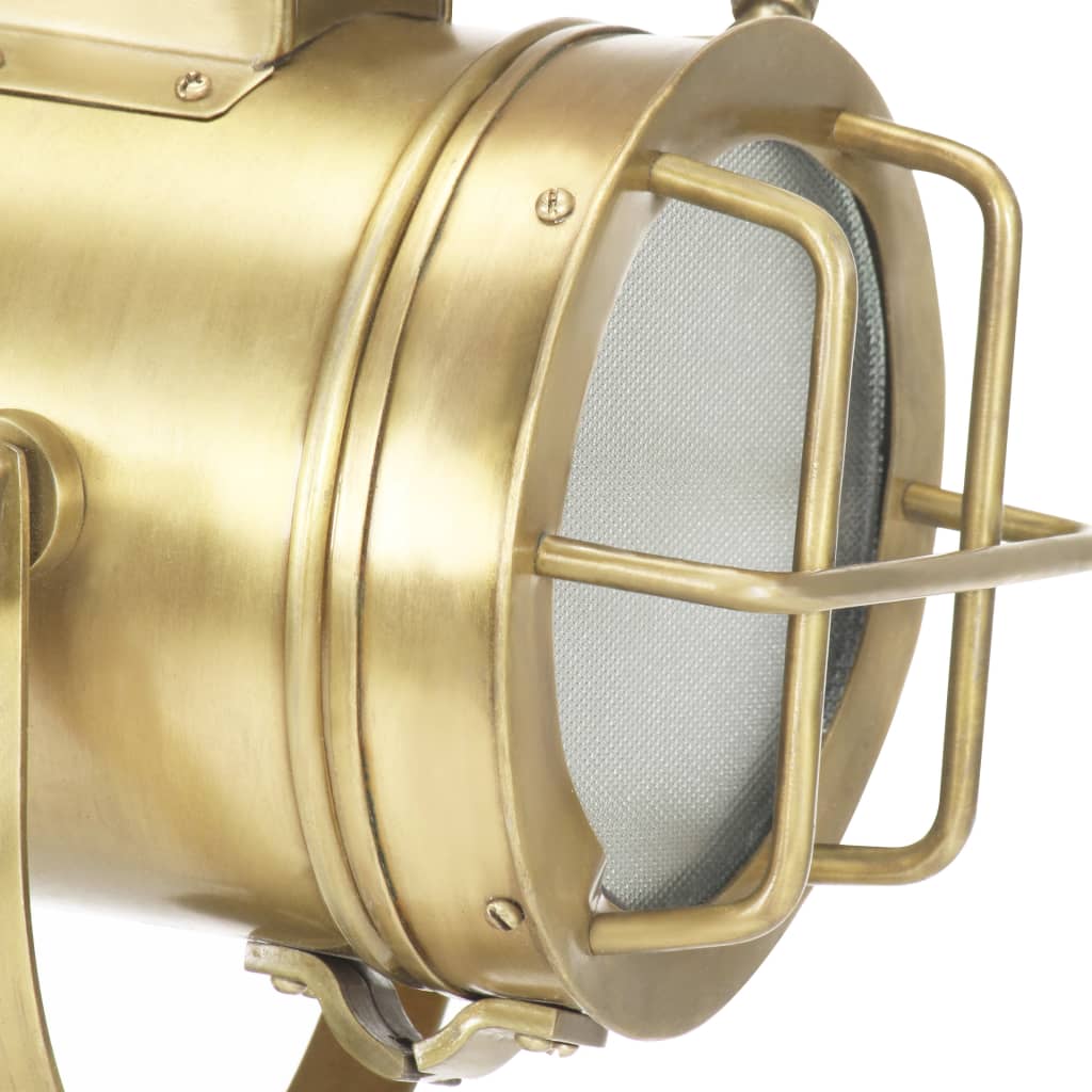 Gulvlampe med trefod 69 cm massivt mangotræ - number 10.