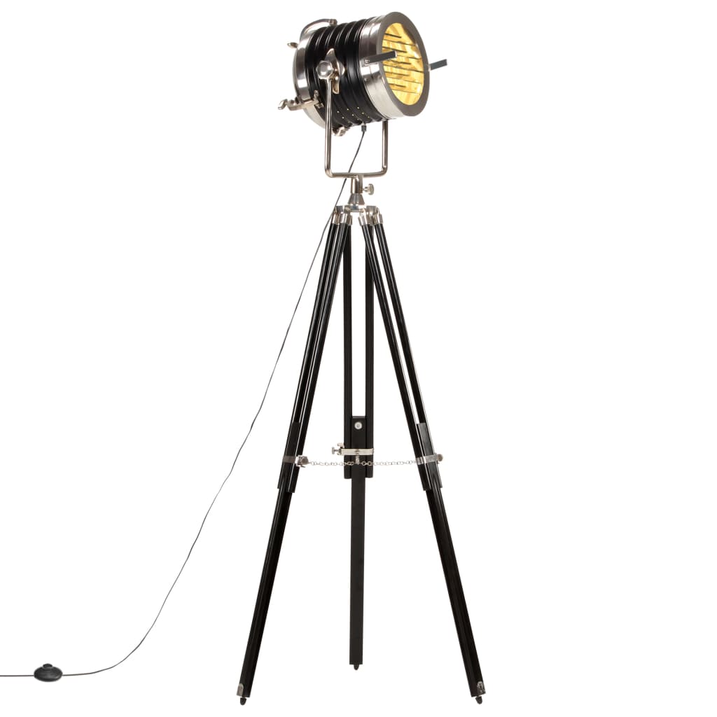 Gulvlampe med trefod 171 cm massivt mangotræ - number 1.