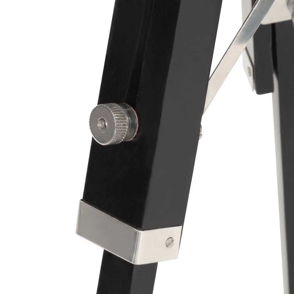 Lampadaire avec trépied 69 cm bois de manguier massif noir - number 11.