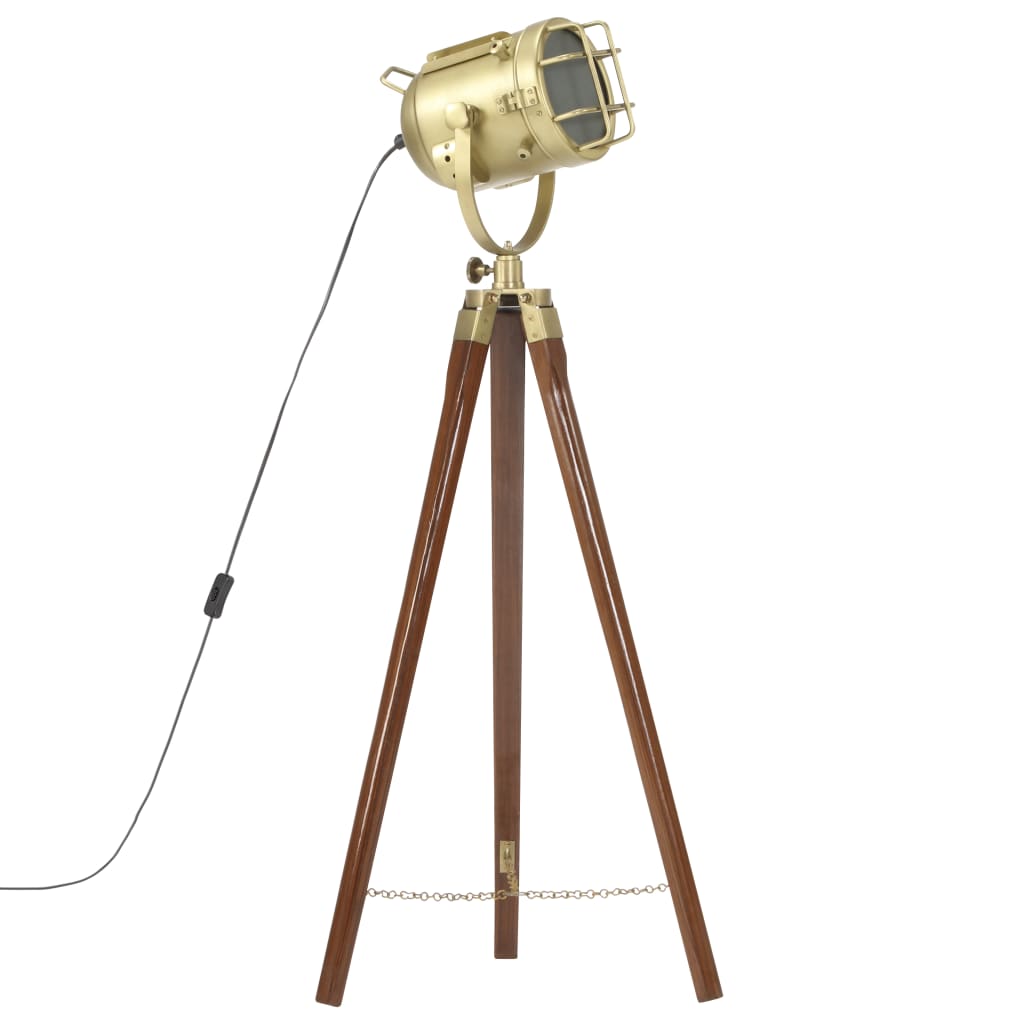 Lampadaire avec trépied 97 cm bois de manguier massif - number 2.