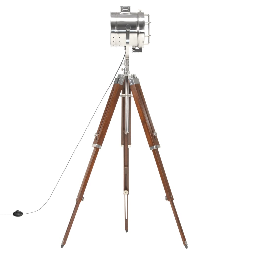 Gulvlampe med trefod 165 cm massivt mangotræ - number 4.