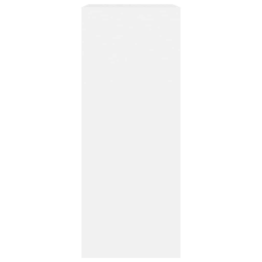 Bokhylle med 2 hyller 60x30x76,5 cm konstruert tre - hvit, 1, 76,5 cm, 60 cm - number 5.