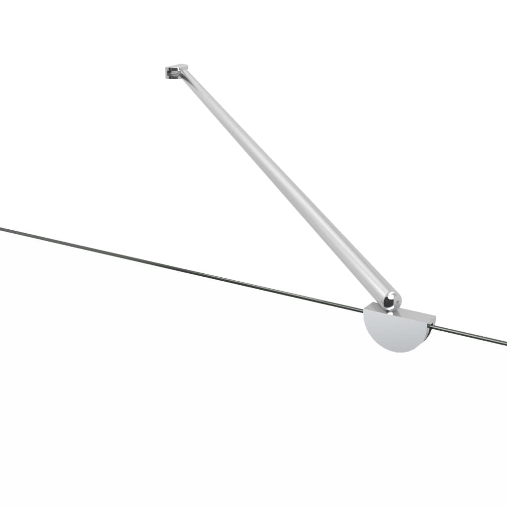 Duschvägg 120x68x130 cm härdat glas randig - number 11.