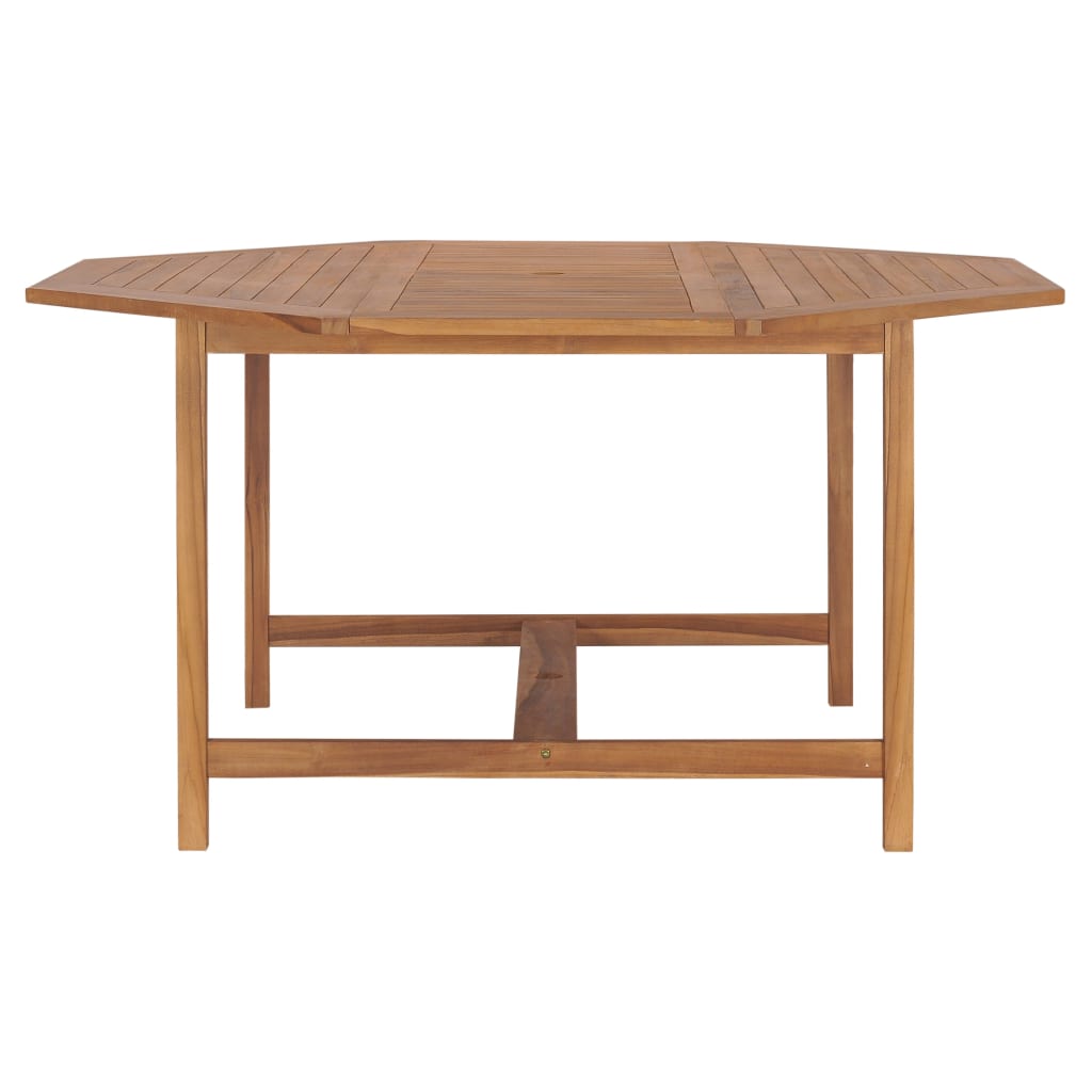 Hagebord massiv teak - 150 x 150 x 75 cm, 1, åttekantet - number 3.