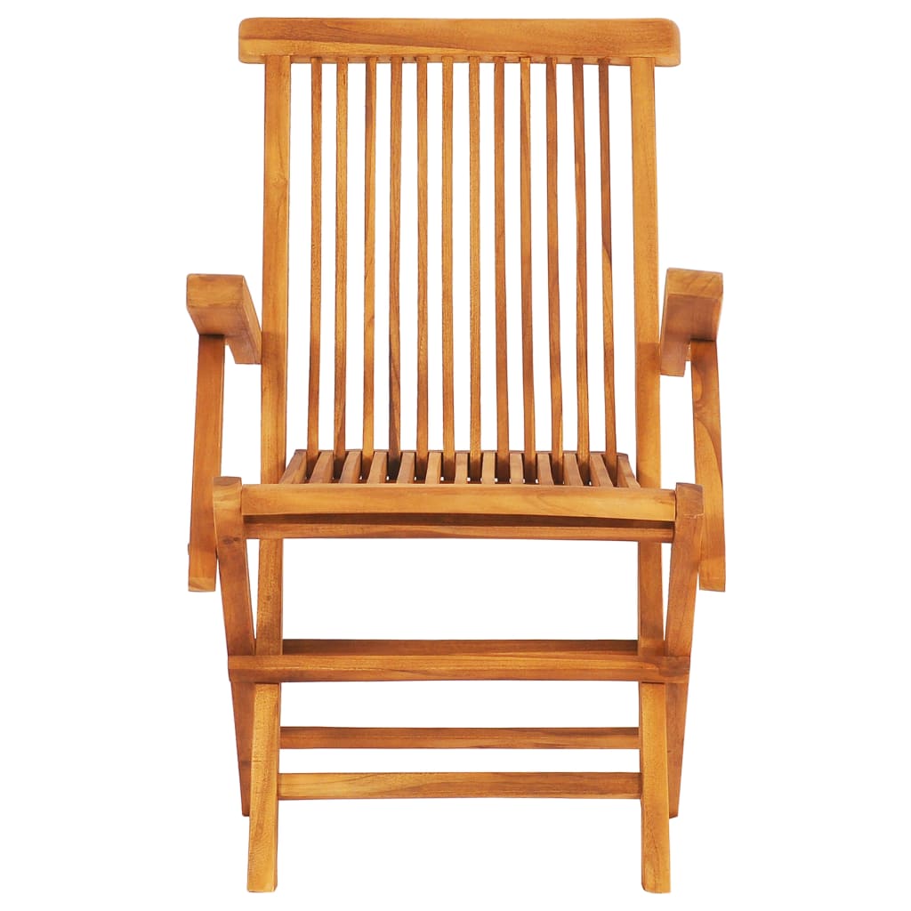 Sammenleggbart utendørs spisebordsett 7 deler heltre teak - number 8.