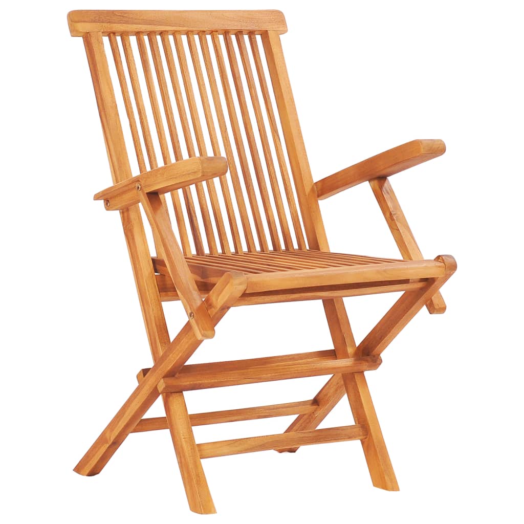 Sammenleggbart utendørs spisebordsett 7 deler heltre teak - number 7.