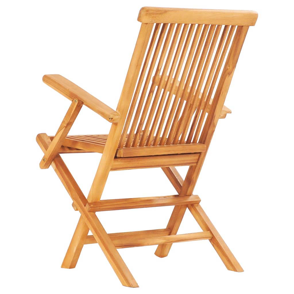 Sammenleggbart utendørs spisebordsett 7 deler heltre teak - number 10.