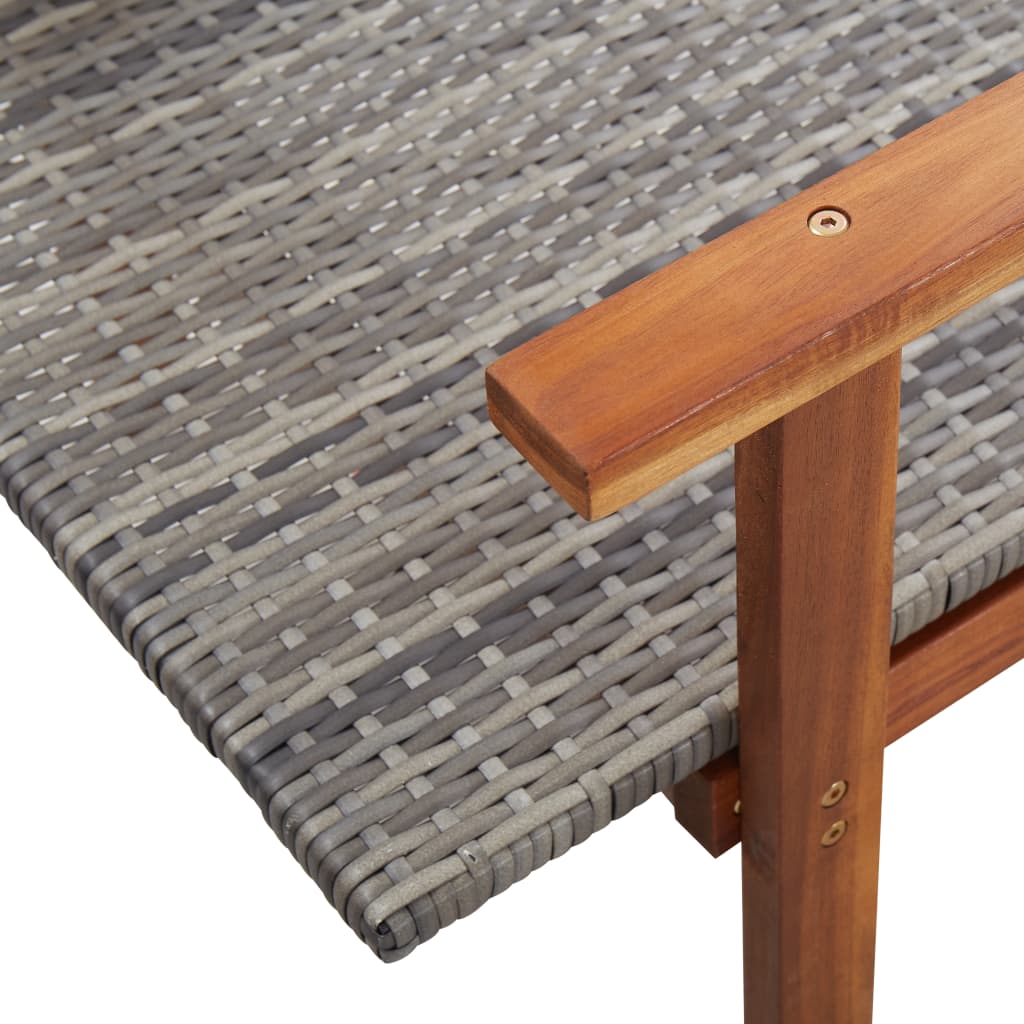 Solseng polyrattan og heltre akasietre - grå, 1, nr - number 8.