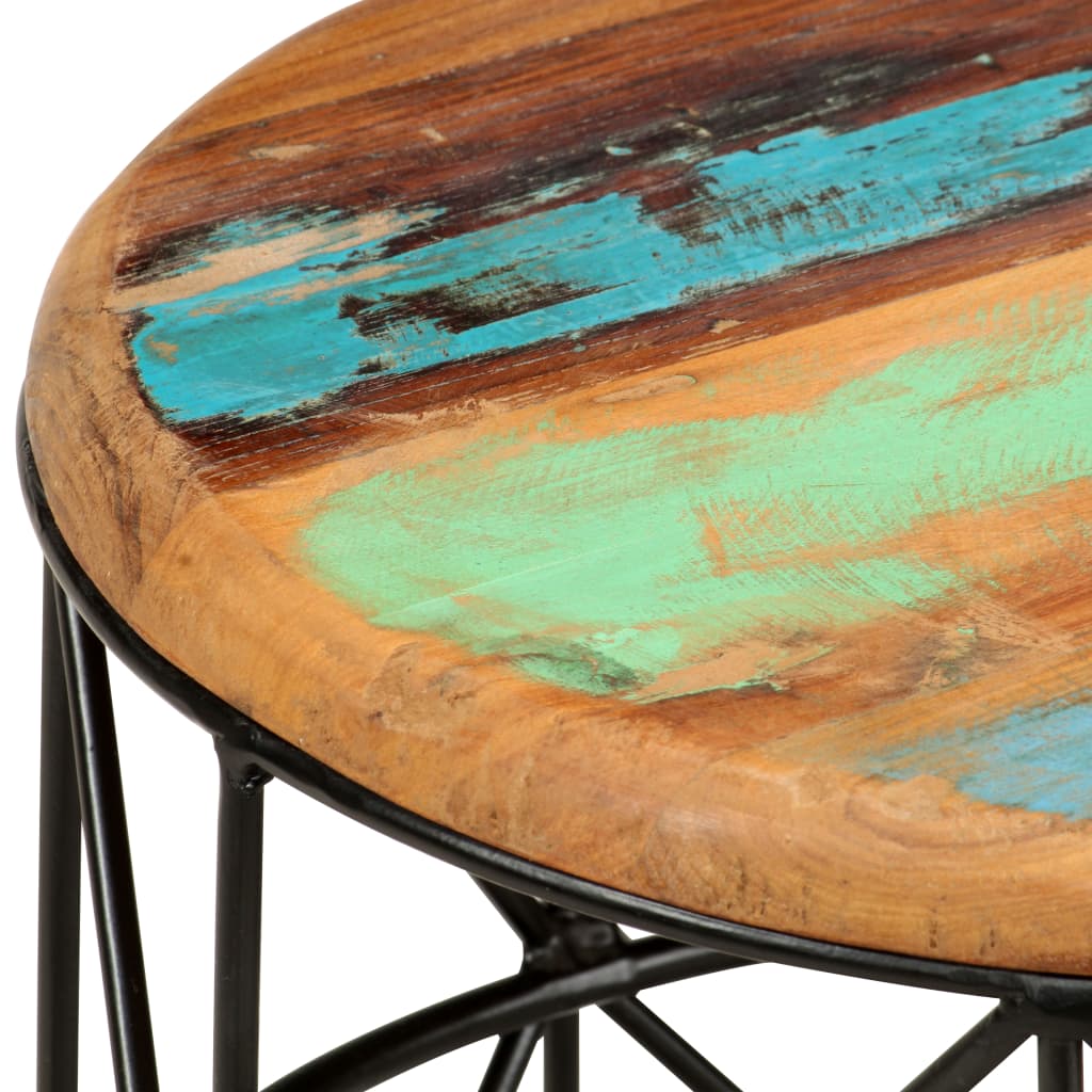 Klub stolići 2 kom. čvrsto reciklirano drvo - number 5.