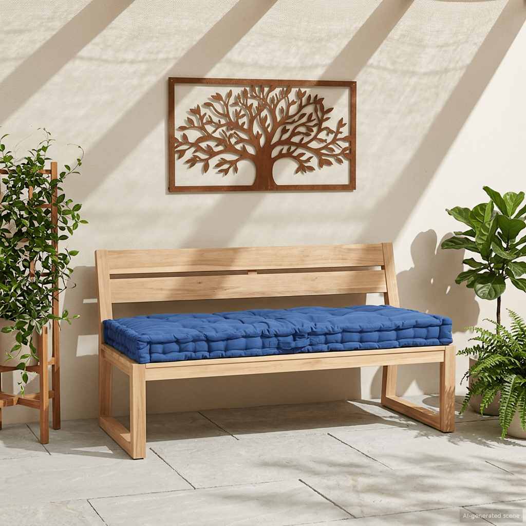 Polštář na paletovou pohovku bavlna - světle modrá, 120 x 80 x 10 cm, 1 - number 2.