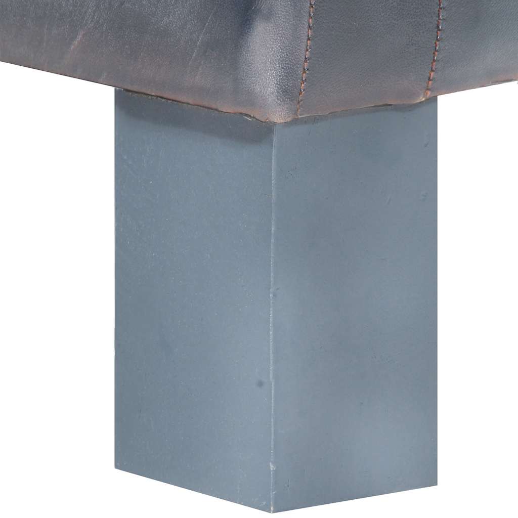 Fotelja prava koza siva - number 6.