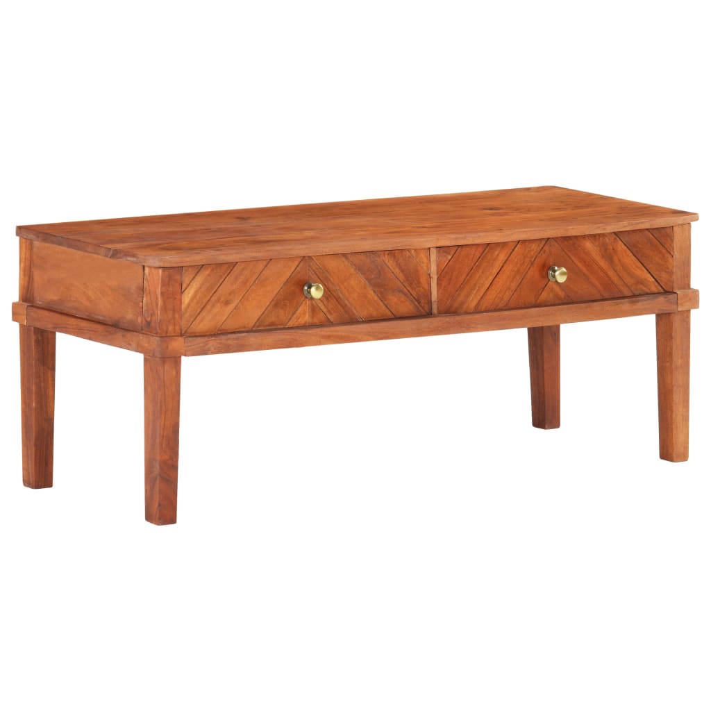 Tv-skab 110x40x41 cm massivt akacietræ - number 1.