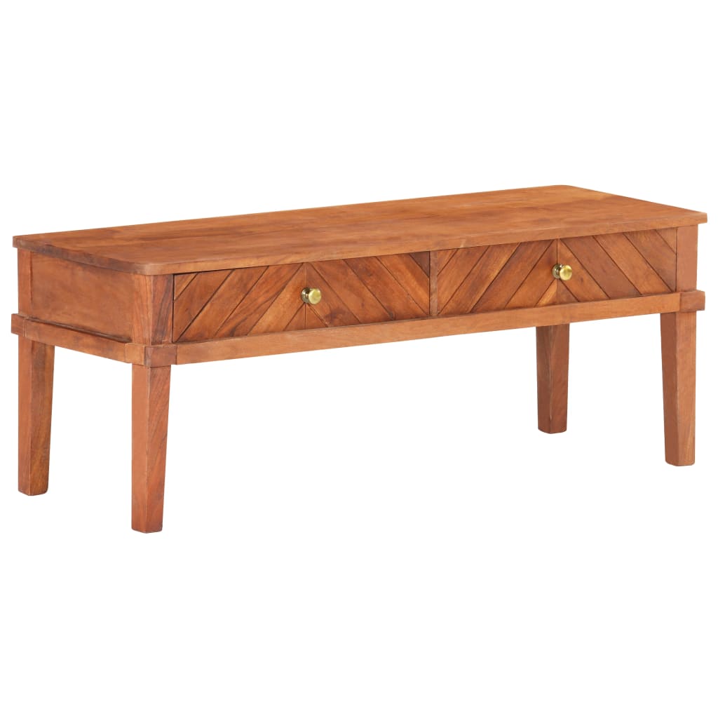 Tv-skab 110x40x41 cm massivt akacietræ - number 12.