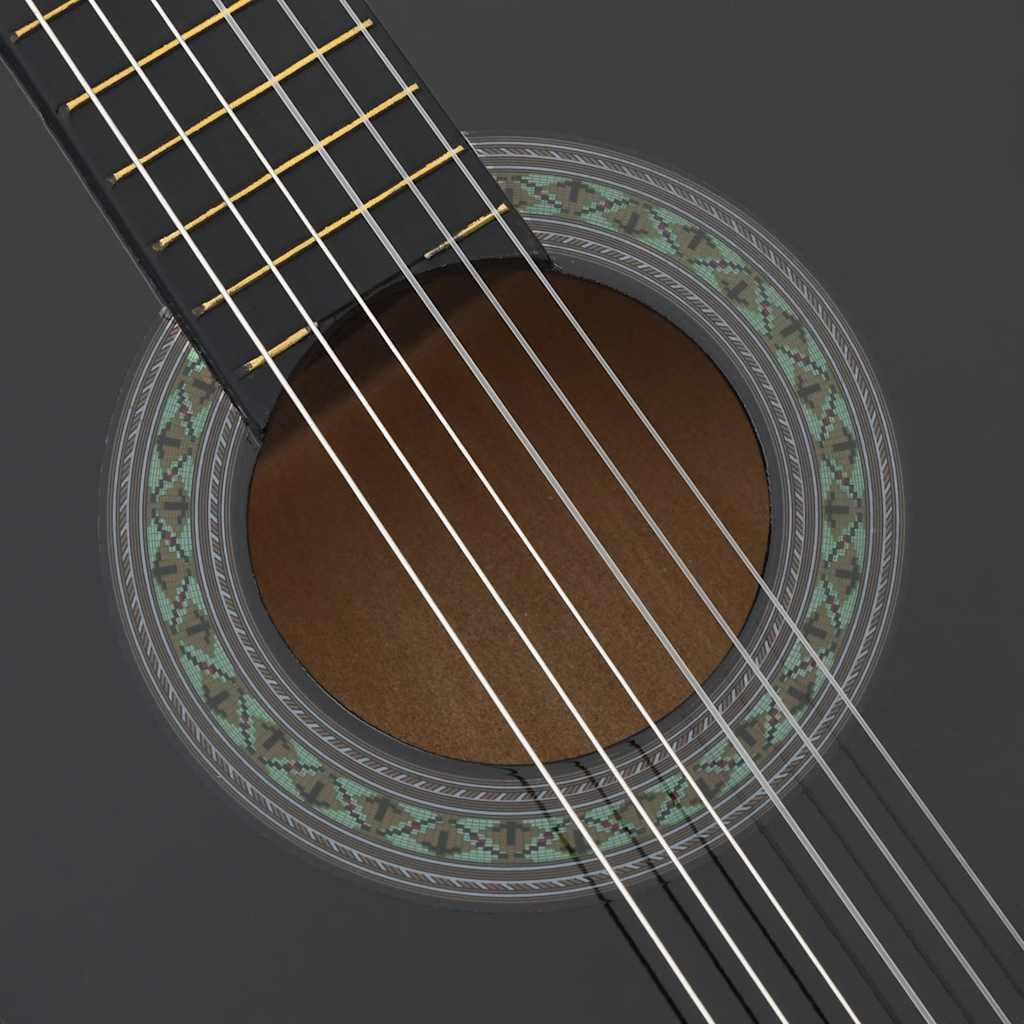 Klasična gitara za početnike basswood - crna, 4/4 39" - number 6.