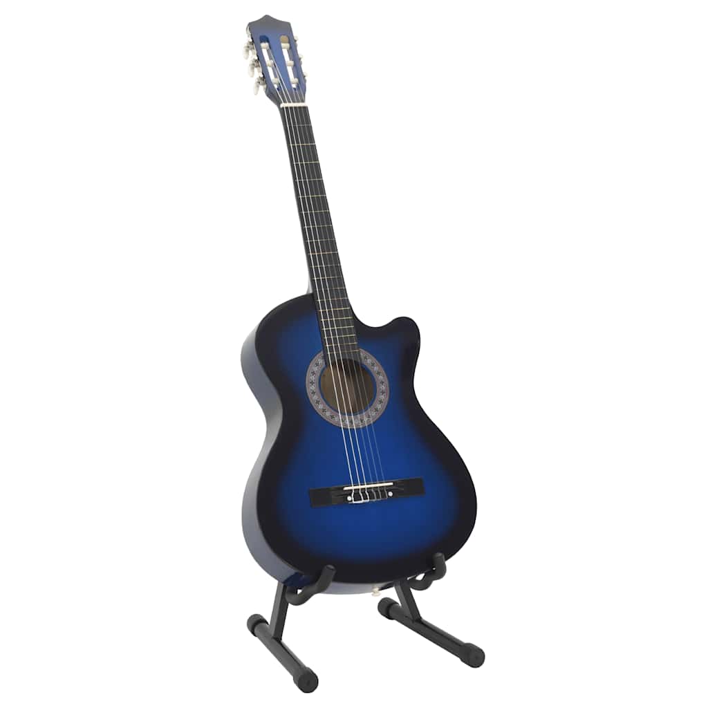 Klasični western gitarski set od 12 komada sa 6 žica - plavi, 38" - number 2.