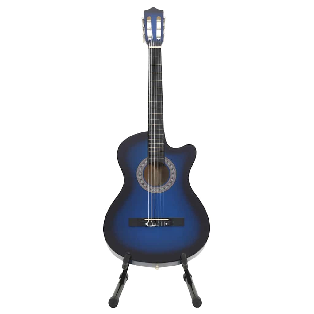 Klasični western gitarski set od 12 komada sa 6 žica - plavi, 38" - number 5.