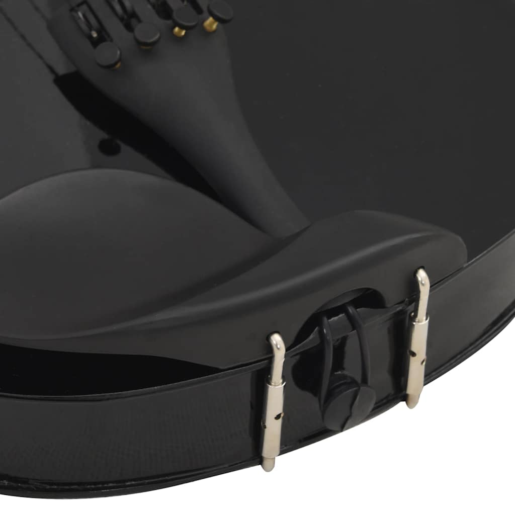 Set za violinu pune veličine s gudalom i podbradnom pločom 4/4 crna - number 9.