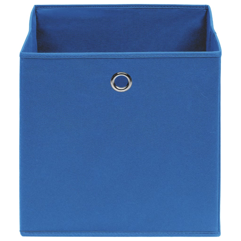 Storage boxes pc. 32x32x32 fabric blue - yellow without lid, 4, 1 - number 3.