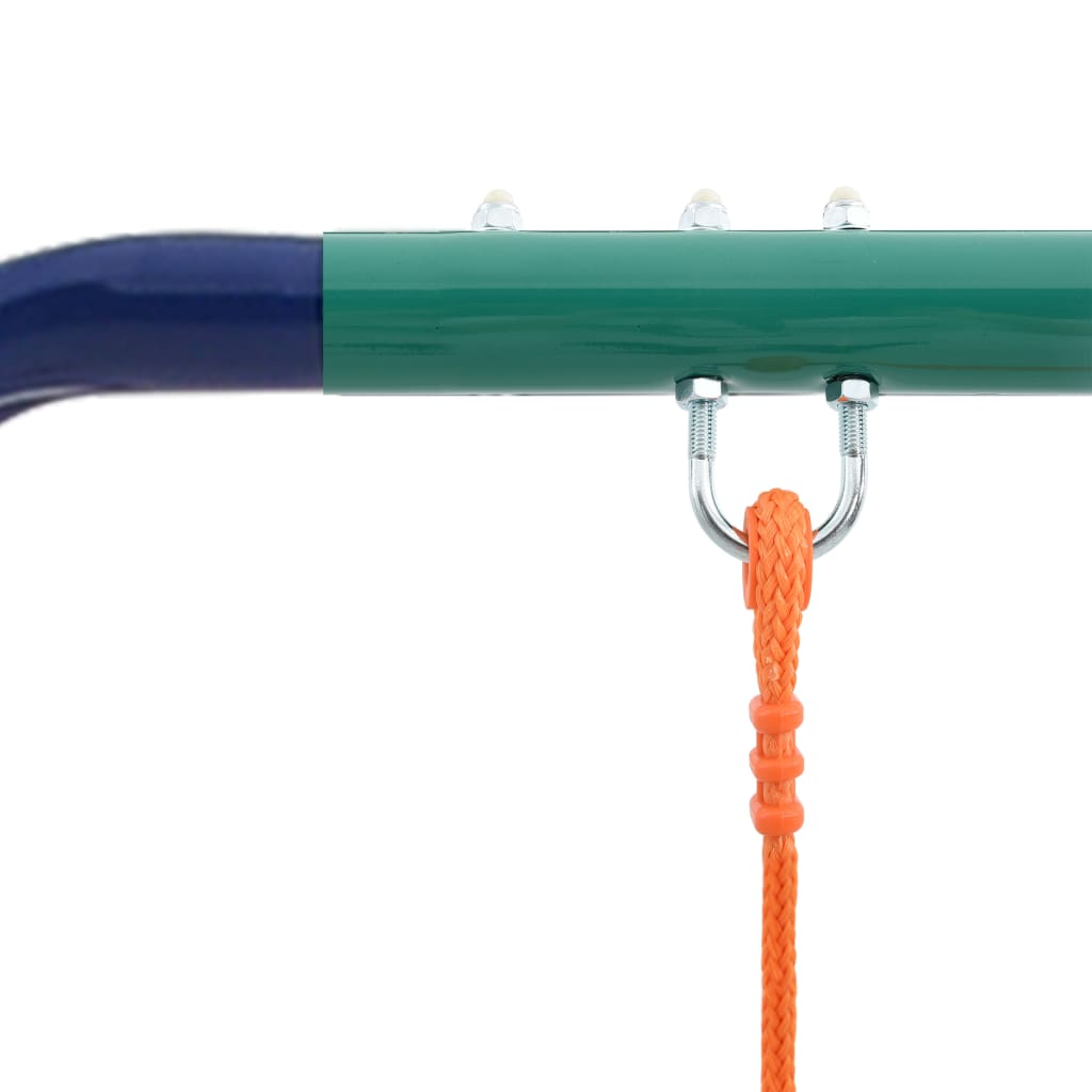 Portique avec anneaux de gymnastique et 4 sièges en acier - number 5.