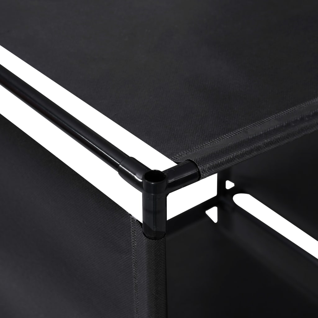 Utstillingshylle trappeformet 130x45x170 cm stoff - number 4.