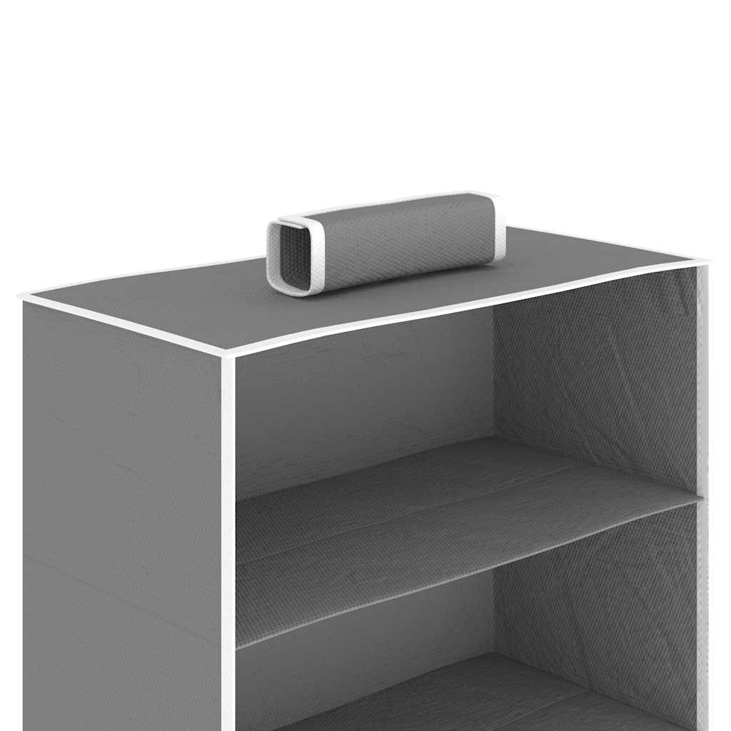 Viseće spremište kom. s 10 polica tkanina - siva, 30 x 15 x 120 cm, 2, 1 - number 7.