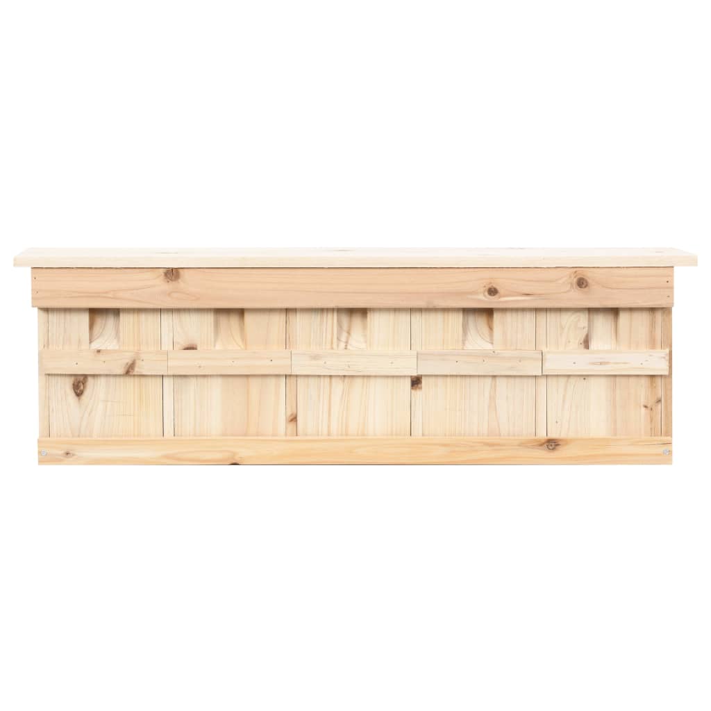 Maison pour moineaux avec 5 pièces 68x15x21 cm en bois de pin - number 3.