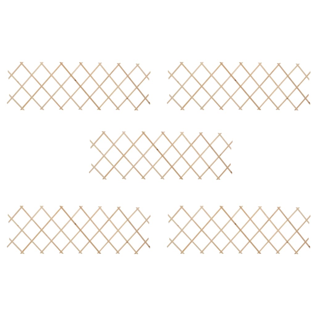 Espalierhegn 5 stk. 180x60 cm massivt fyrretræ - number 1.