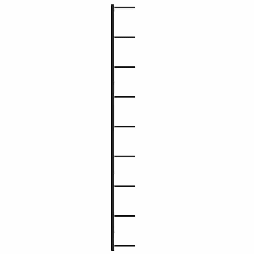 Zidni stalci za vino 2 kom. za 18 vinskih boca željezno crno - number 6.