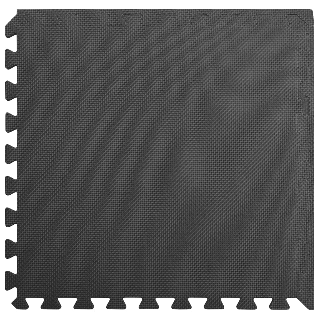 Gulvmåtter 6 stk. 2,16 ㎡ eva-skum sort - number 5.