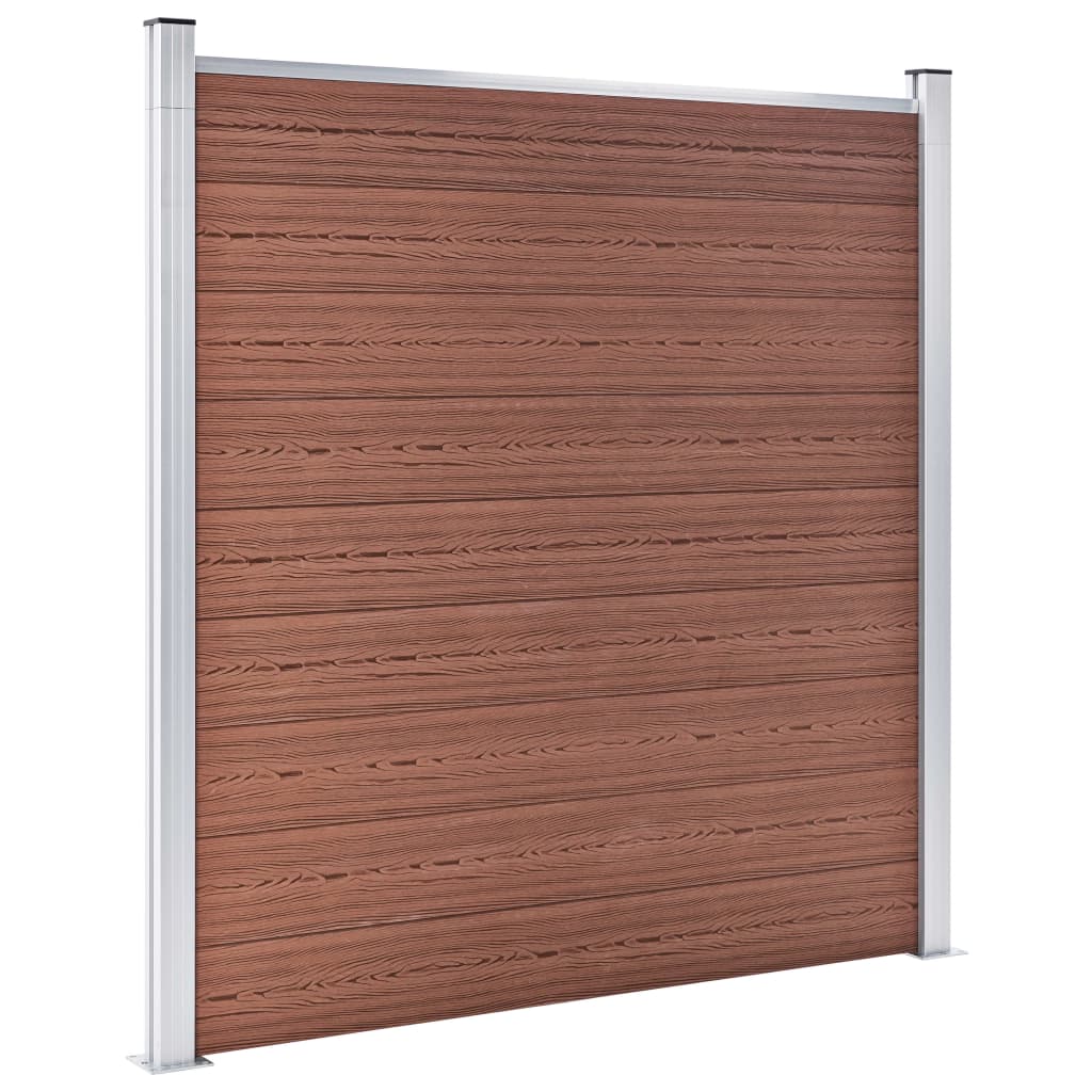 Garden fence 1045 x 186 cm wpc brown - number 3.