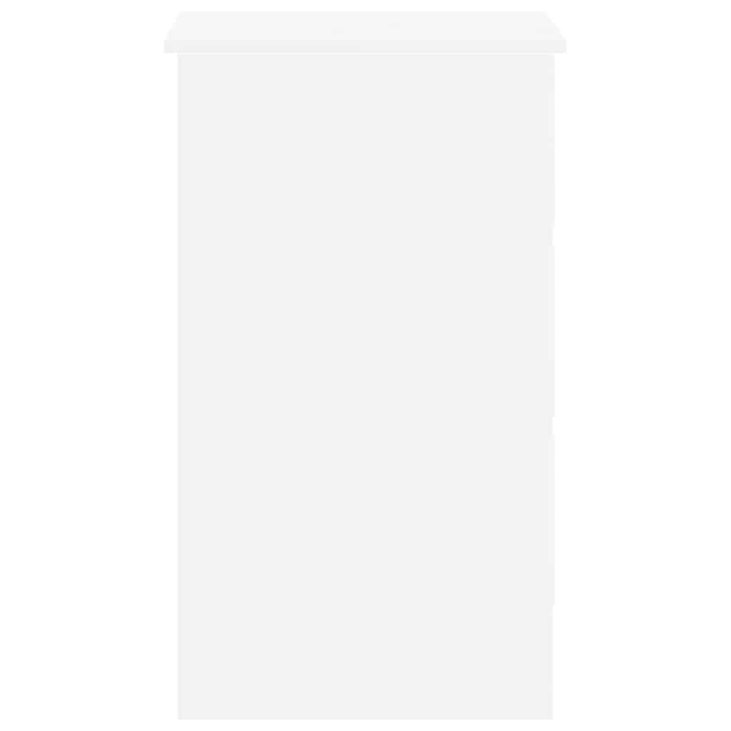 Skrivebord 90x45x76 cm konstruert tre - hvit - number 7.