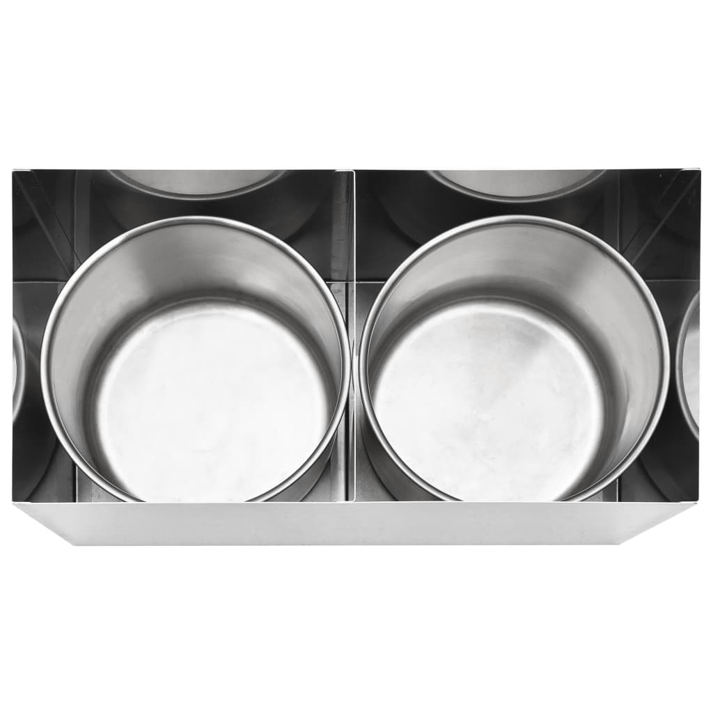 Saucedispenser 2 x 3,5 l rustfrit stål - number 6.