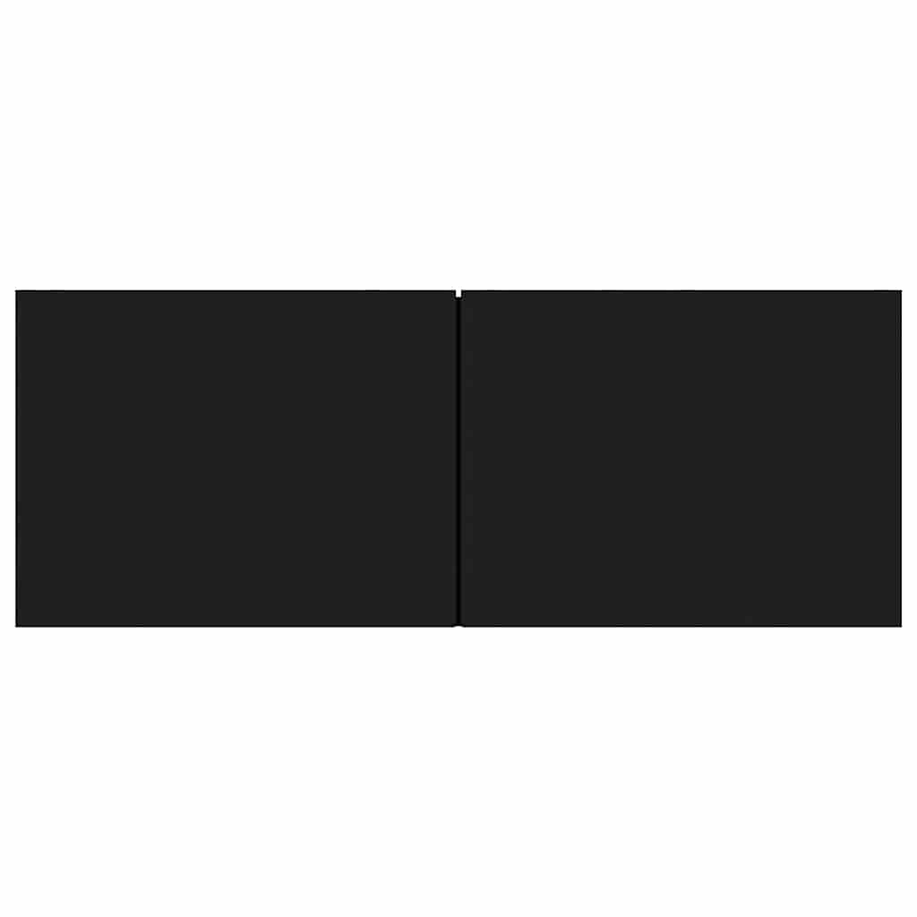 Tv-bord 80x30x30 cm konstrueret træ - sort, 1, 80 cm - number 5.