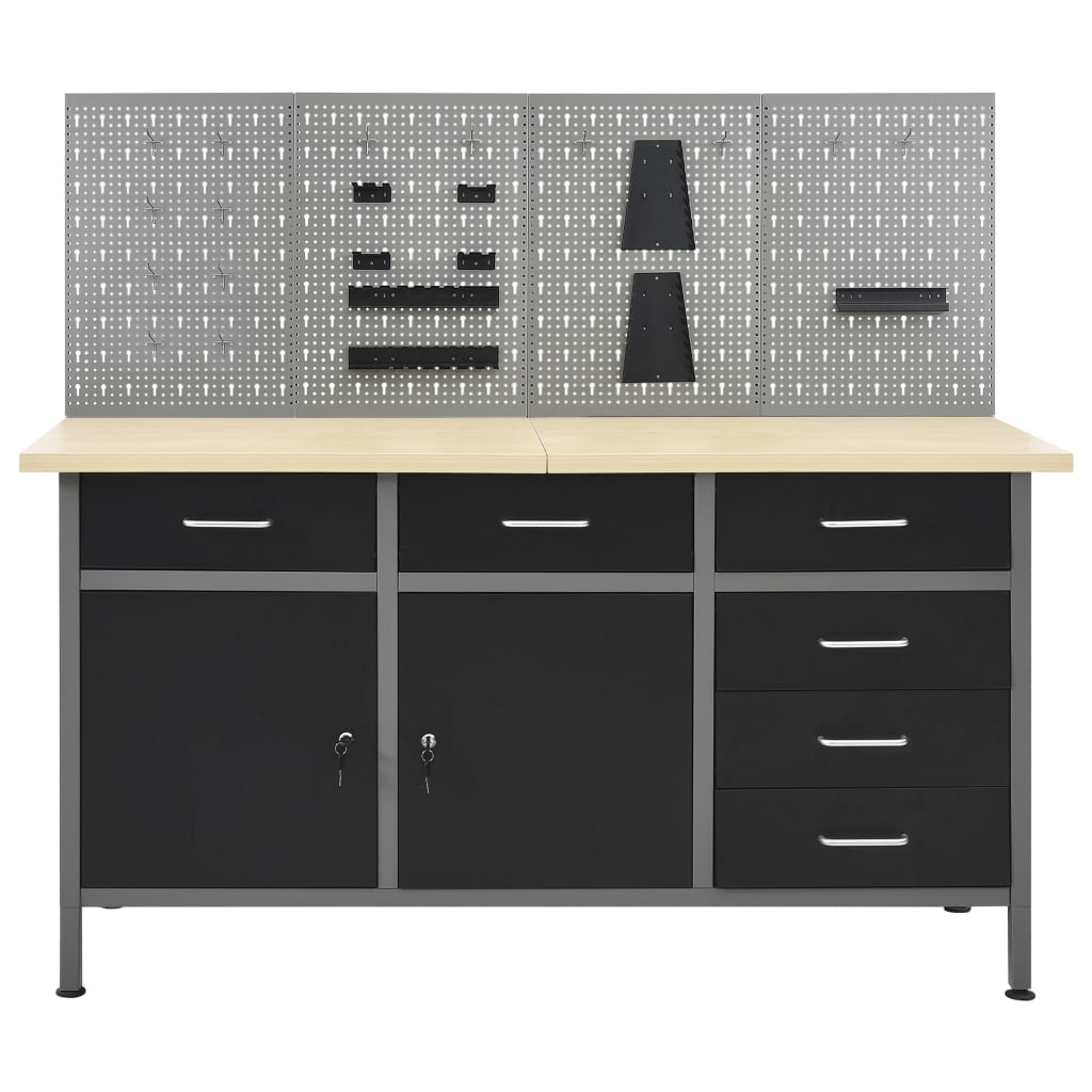 Arbejdsbænk med 4 vægpaneler - number 2.